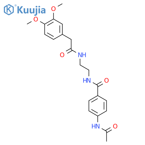2-(3,4-dimethoxyphenyl)-N-{2-[(4-acetamidophenyl)formamido]ethyl}acetamide structure