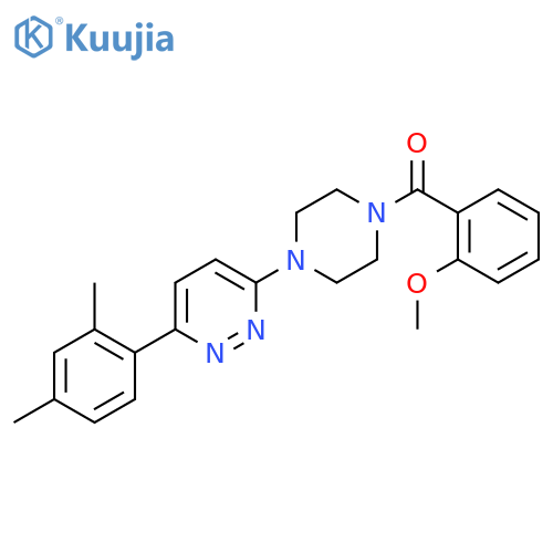 3-(2,4-dimethylphenyl)-6-[4-(2-methoxybenzoyl)piperazin-1-yl]pyridazine structure