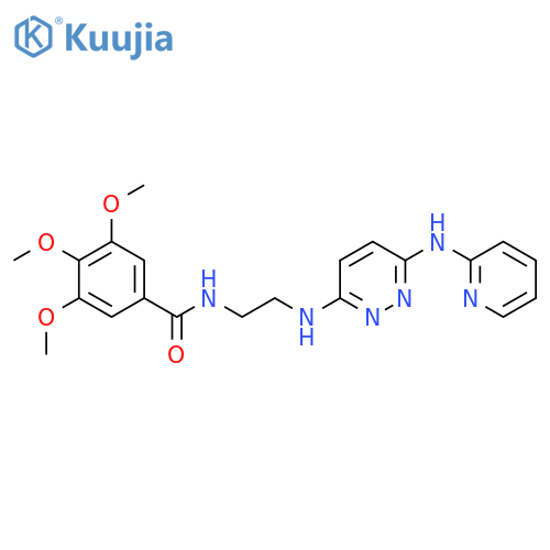 3,4,5-trimethoxy-N-[2-({6-[(pyridin-2-yl)amino]pyridazin-3-yl}amino)ethyl]benzamide structure