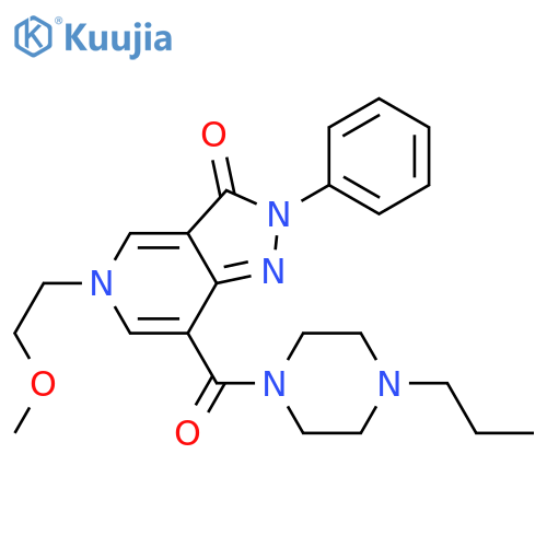 5-(2-methoxyethyl)-2-phenyl-7-(4-propylpiperazine-1-carbonyl)-2H,3H,5H-pyrazolo[4,3-c]pyridin-3-one structure