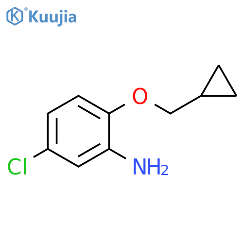 5-chloro-2-(cyclopropylmethoxy)aniline structure