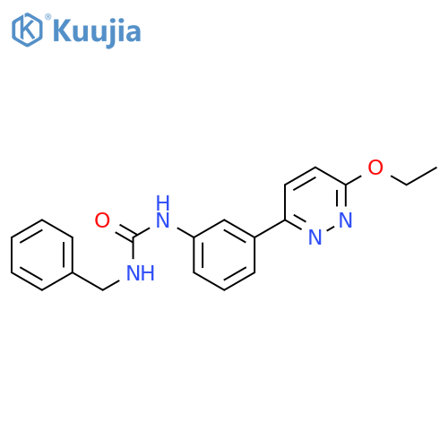 1-benzyl-3-[3-(6-ethoxypyridazin-3-yl)phenyl]urea structure