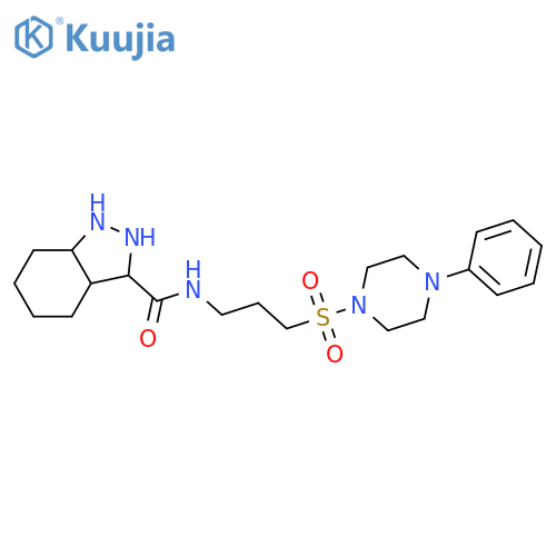 N-{3-[(4-phenylpiperazin-1-yl)sulfonyl]propyl}-1H-indazole-3-carboxamide structure