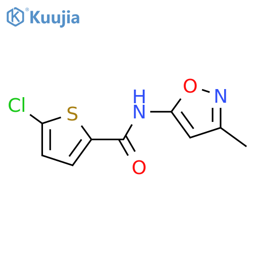 5-chloro-N-(3-methyl-1,2-oxazol-5-yl)thiophene-2-carboxamide structure