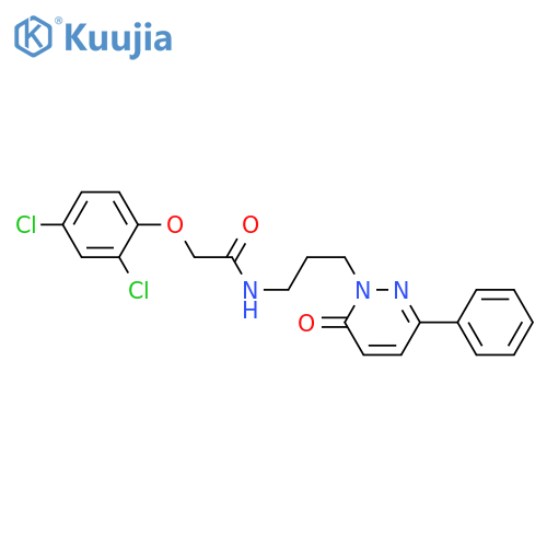 2-(2,4-dichlorophenoxy)-N-[3-(6-oxo-3-phenyl-1,6-dihydropyridazin-1-yl)propyl]acetamide structure