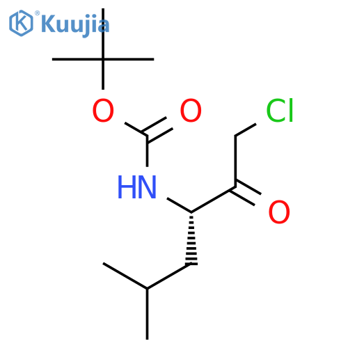 Boc-Leu-chloromethylketone structure