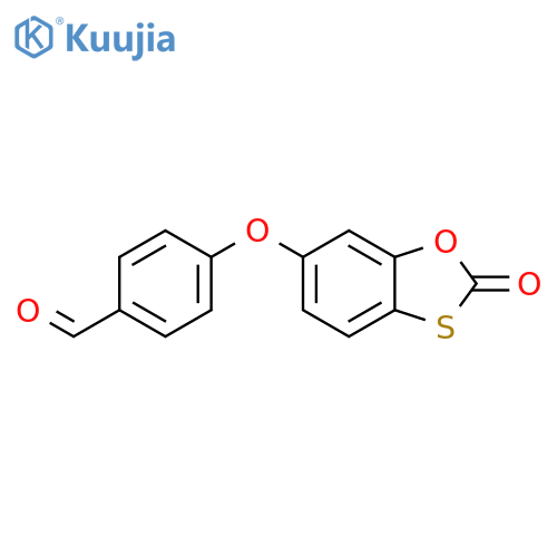 4-[(2-Oxo-1,3-benzoxathiol-6-yl)oxy]benzaldehyde structure