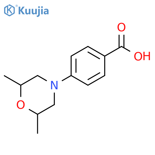 4-(2,6-dimethylmorpholin-4-yl)benzoic acid structure