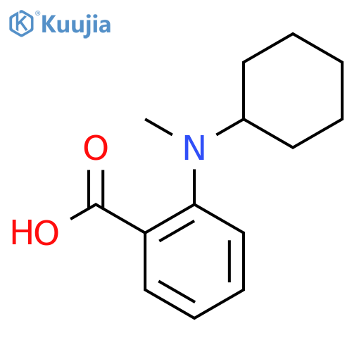 2-(cyclohexyl(methyl)amino)benzoic acid structure