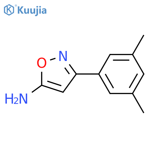 3-(3,5-dimethylphenyl)-1,2-oxazol-5-amine structure