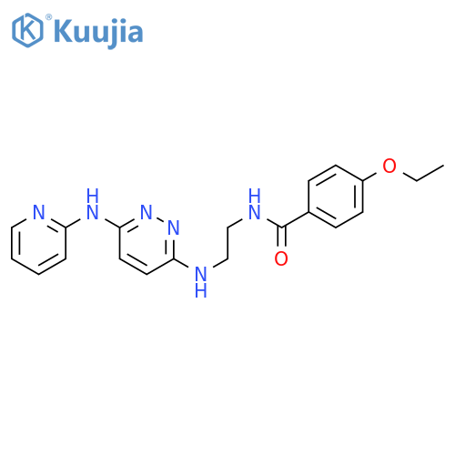 4-ethoxy-N-[2-({6-[(pyridin-2-yl)amino]pyridazin-3-yl}amino)ethyl]benzamide structure