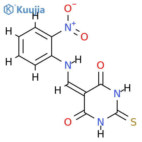 5-{[(2-nitrophenyl)amino]methylidene}-2-sulfanylidene-1,3-diazinane-4,6-dione structure
