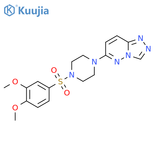 1-(3,4-dimethoxybenzenesulfonyl)-4-{[1,2,4]triazolo[4,3-b]pyridazin-6-yl}piperazine structure