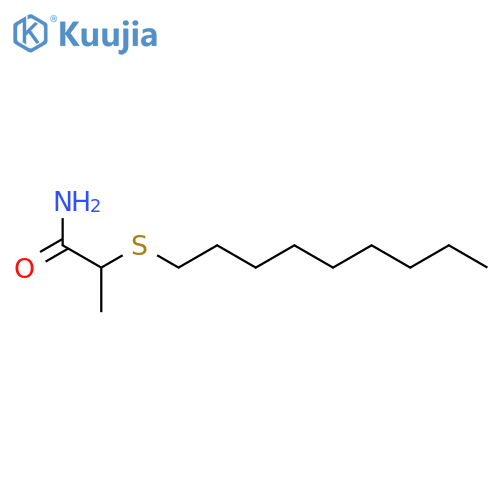 2-(Nonylthio)propanamide structure