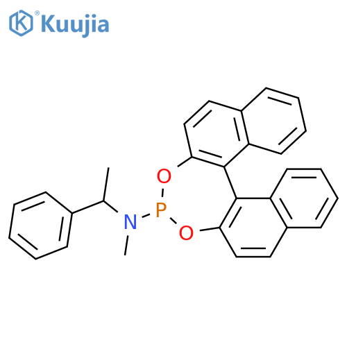 (11bR)-N-Methyl-N-[(R)-1-phenylethyl]-dinaphtho[2,1-d:1',2'-f][1,3,2]dioxaphosphepin-4-amine structure