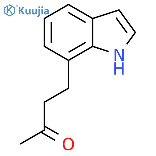 4-(1H-indol-7-yl)butan-2-one structure
