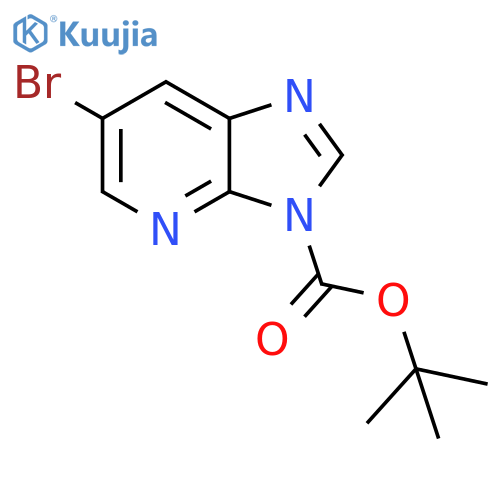 3H-IMidazo[4,5-b]pyridine-3-carboxylicacid,6-broMo-,1,1-diMethylethylester structure