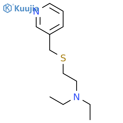 Ethanamine,N,N-diethyl-2-[(3-pyridinylmethyl)thio]- structure