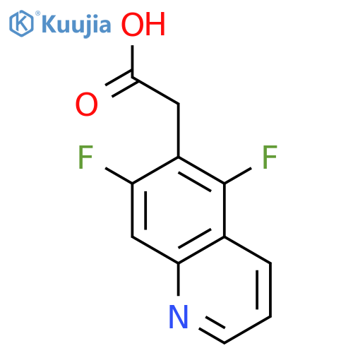 (5,7-difluoro-quinolin-6-yl)-acetic acid structure