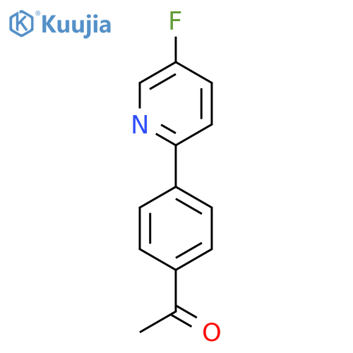1-(4-(5-Fluoropyridin-2-yl)phenyl)ethanone structure