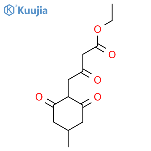 Ethyl 4-(4-methyl-2,6-dioxocyclohexyl)-3-oxobutanoate structure