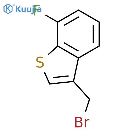 3-(bromomethyl)-7-fluoro-1-benzothiophene structure