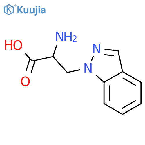 1H-Indazole-1-propanoicacid, a-amino-, (aS)- structure