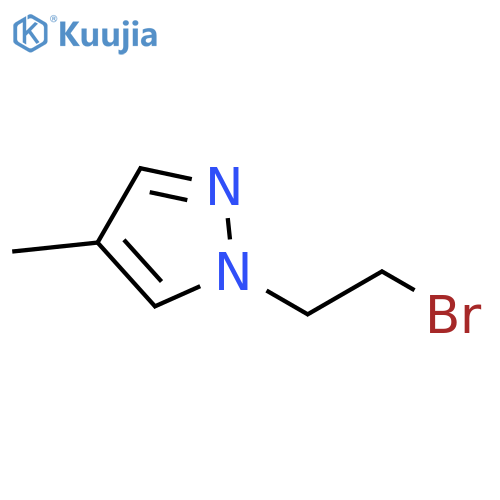 1-(2-bromoethyl)-4-methyl-1H-pyrazole structure