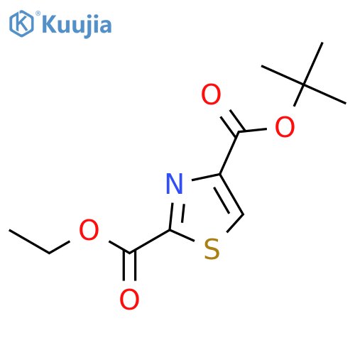 4-tert-Butyl 2-ethyl thiazole-2,4-dicarboxylate structure