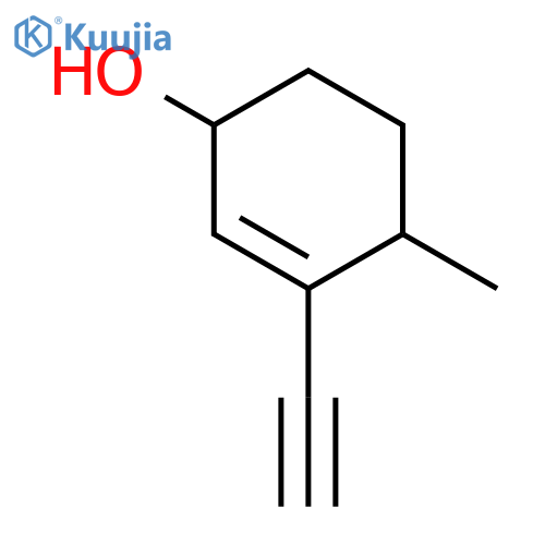 2-Cyclohexen-1-ol, 3-ethynyl-4-methyl- (6CI) structure