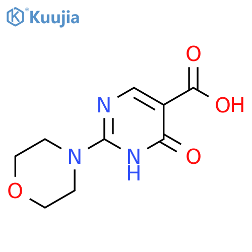 4-Hydroxy-2-morpholin-4-yl-pyrimidine-5-carboxylic acid structure