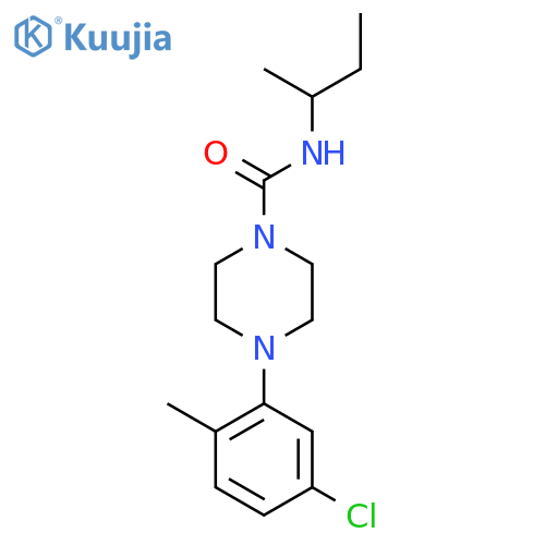 (4-(5-Chloro-2-methylphenyl)piperazinyl)-N-(methylpropyl)formamide structure