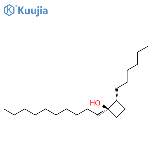 Cyclobutanol, 1-decyl-2-heptyl-, cis- (9CI) structure