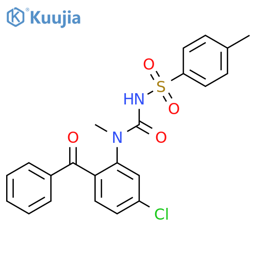 1-(5-Chloro-2-(phenylcarbonyl)phenyl)-1-methyl-4-((4-methylphenyl)sulfonyl)urea structure