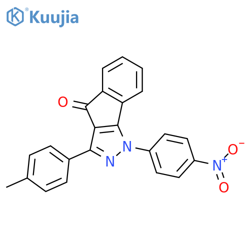 3-(4-methylphenyl)-1-(4-nitrophenyl)indeno[1,2-c]pyrazol-4-one structure