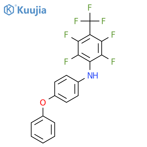 (4-Phenoxyphenyl)(2,3,5,6-tetrafluoro-4-(trifluoromethyl)phenyl)amine structure
