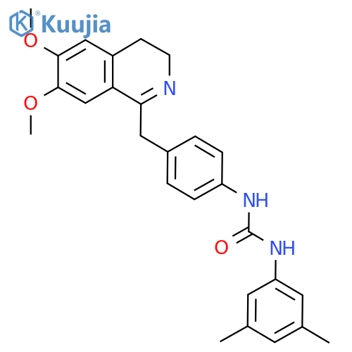 1-(4-((6,7-Dimethoxy(3,4-dihydroisoquinolyl))methyl)phenyl)-3-(3,5-dimethylphenyl)urea structure