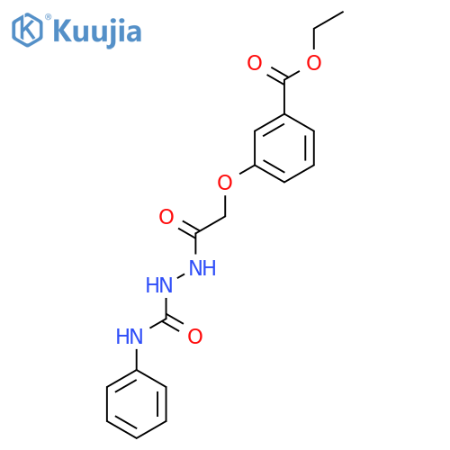 Ethyl 3-((N-((phenylamino)carbonylamino)carbamoyl)methoxy)benzoate structure