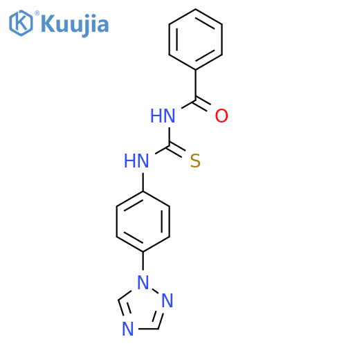 1-(4-(1,2,4-Triazolyl)phenyl)-3-benzoylthiourea structure