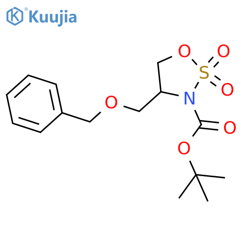 3-Boc-4-[(benzyloxy)methyl]-1,2,3-oxathiazolidine 2,2-dioxide structure