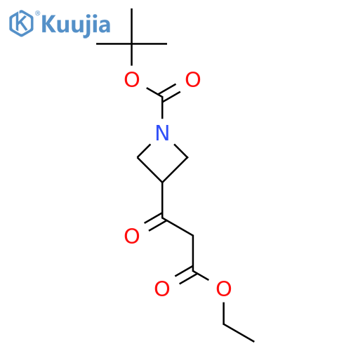 tert-Butyl 3-(3-Ethoxy-3-oxopropanoyl)azetidine-1-carboxylate structure