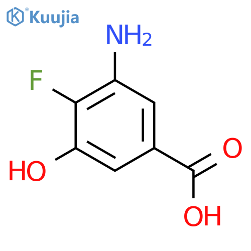 3-Amino-4-fluoro-5-hydroxybenzoic acid structure
