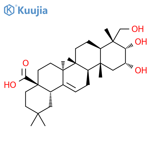 Olean-12-en-28-oicacid, 2,3,23-trihydroxy-, (2a,3a,4a)- structure