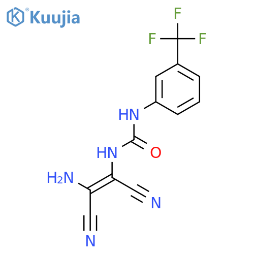 1-[(Z)-2-Amino-1,2-dicyanoethenyl]-3-[3-(trifluoromethyl)phenyl]urea structure