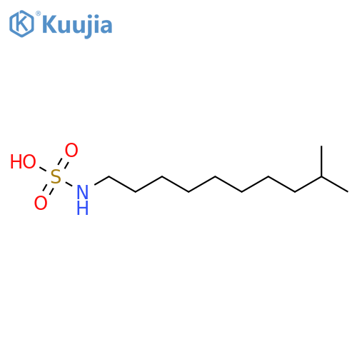 N-(9-Methyldecyl)sulfamic acid structure