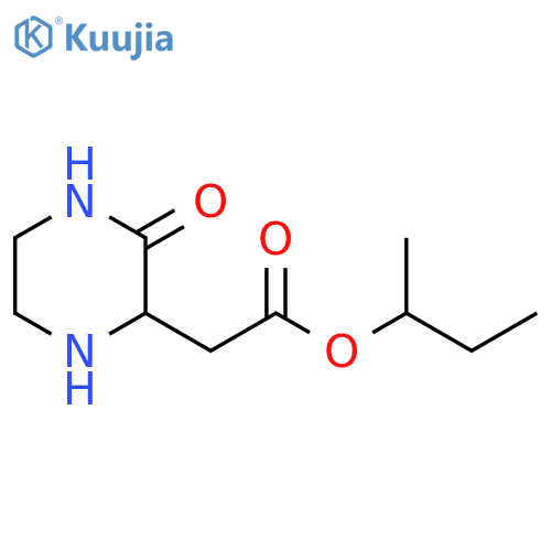 sec-Butyl2-(3-oxo-2-piperazinyl)acetate structure