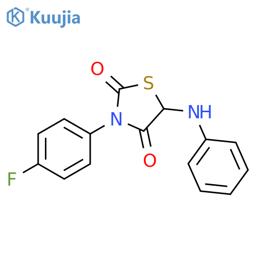 3-(4-fluorophenyl)-5-(phenylamino)-1,3-thiazolidine-2,4-dione structure