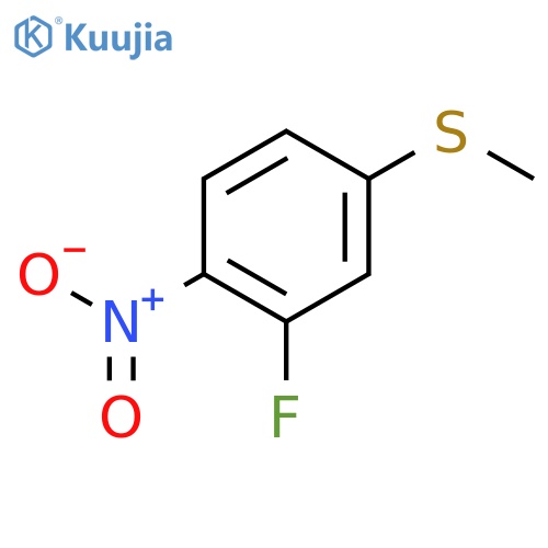 2-Fluoro-4-methylthio-1-nitrobenzene structure