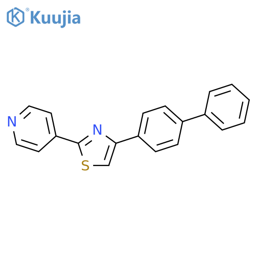 4-(4-Biphenylyl)-2-(4-pyridyl)thiazole structure