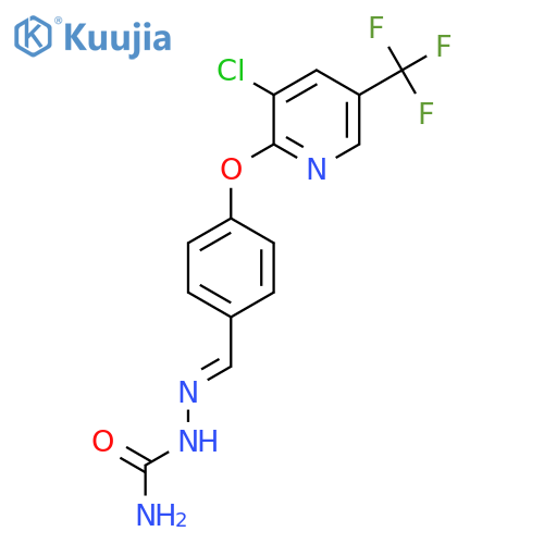 2-(E)-(4-{3-Chloro-5-(trifluoromethyl)-2-pyridinyloxy}phenyl)methylidene-1-hydrazinecarboxamide structure